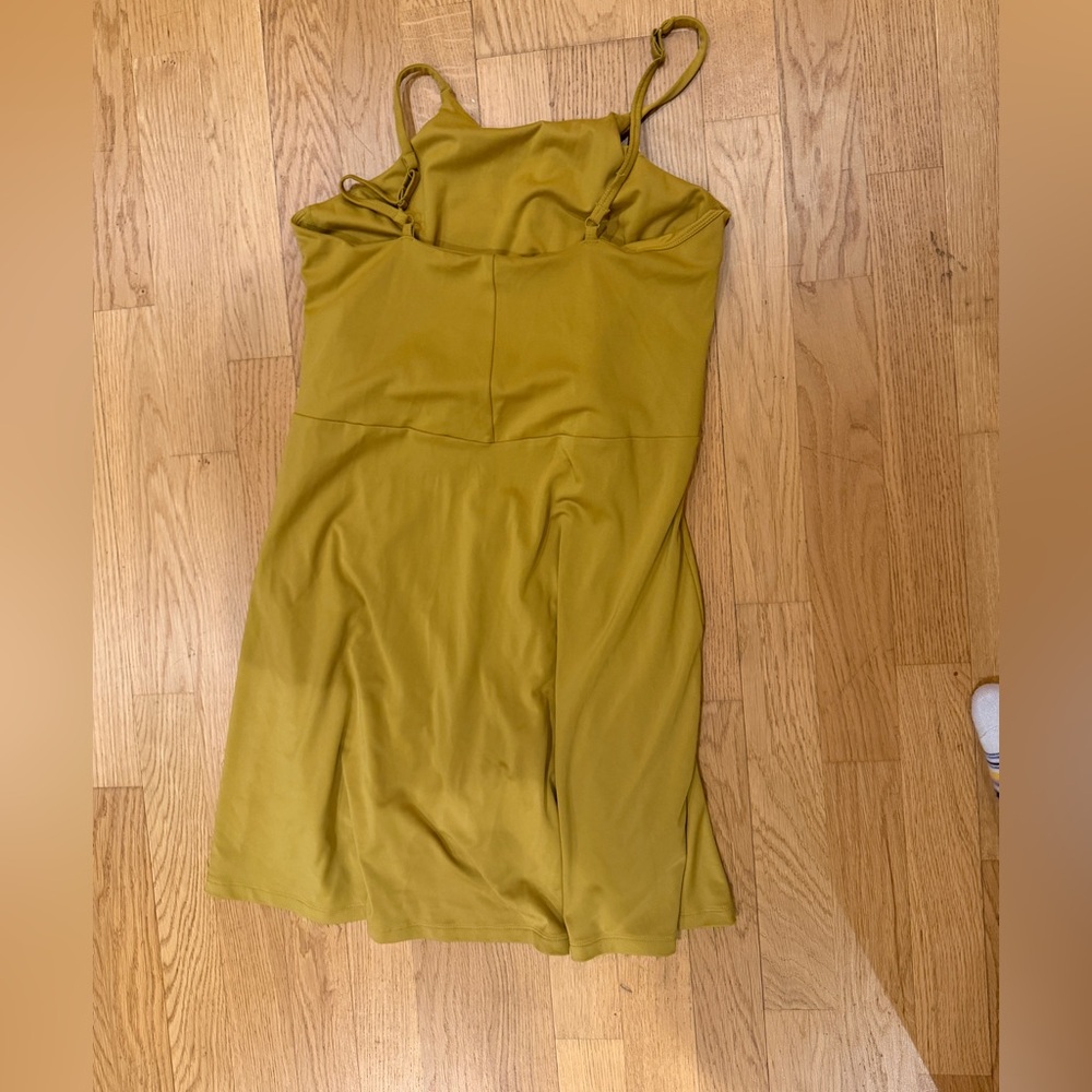 Girlfriend Collective Mustard Mini Dress - Picture 2 of 4